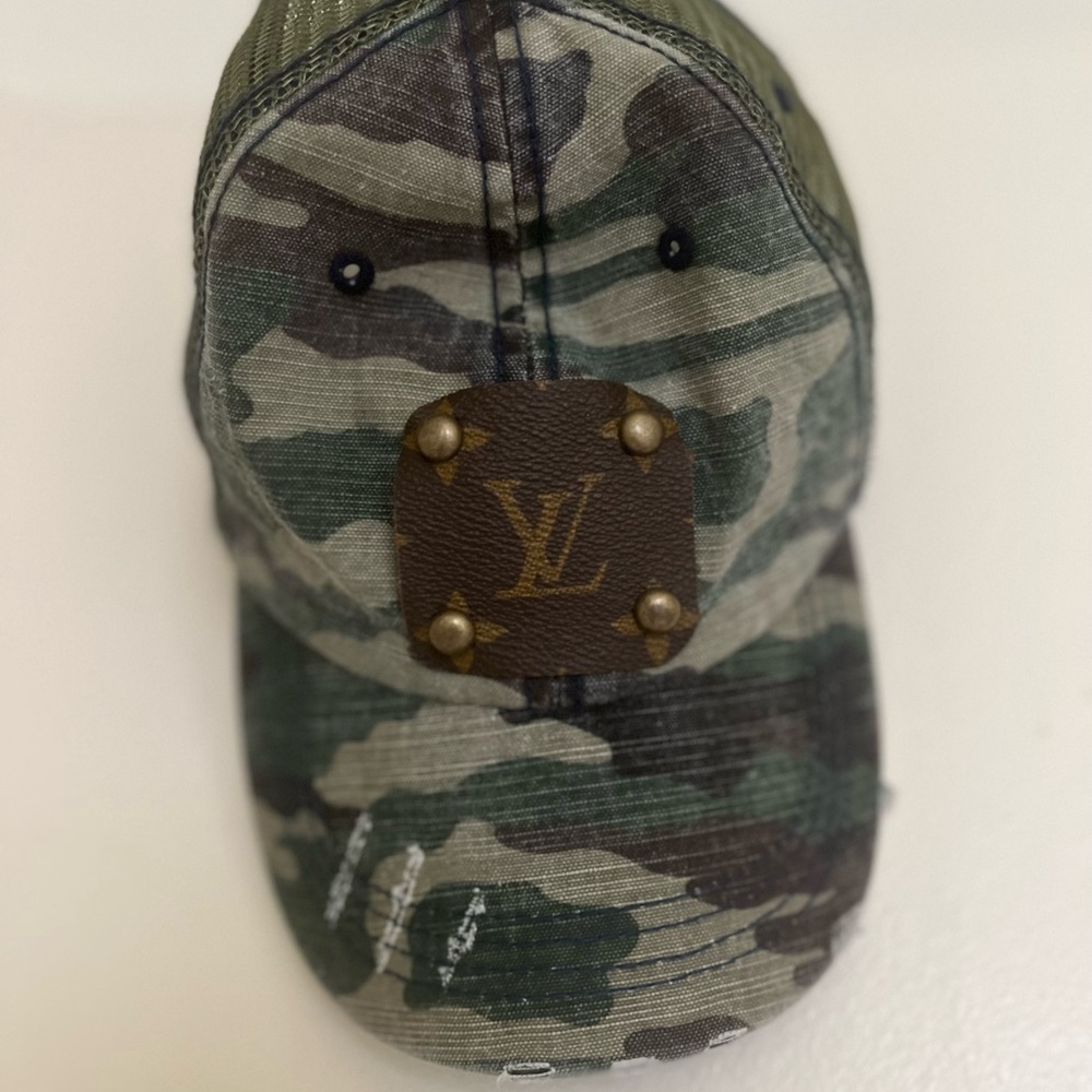 ball cap from Vintage Boho • repurposed Louis Vuitton